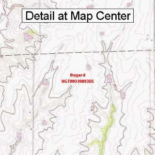 USGS Topographic Quadrangle Map   Bogard, Missouri (Folded 