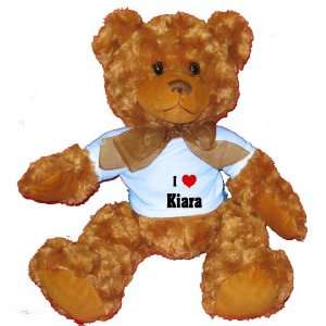   Love/Heart Kiara Plush Teddy Bear with BLUE T Shirt Toys & Games