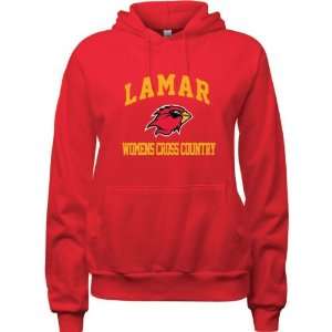  Lamar Cardinals Red Womens Womens Cross Country Arch 