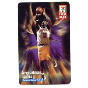  Larry Johnson 7 Eleven Plastic Phone Card. Collector 