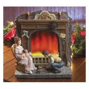  Couple By Fireplace
