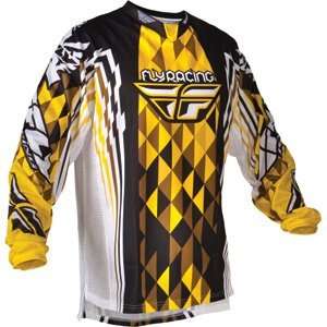  Fly Racing Kinetic Jersey Yellow/Black 2012 Everything 