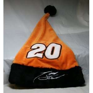 NASCAR #20 Tony Stewart Signature on Orange Holiday Hat  