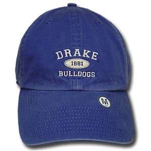 NCAA FITTED WASH CAP HAT DRAKE BULLDOGS BLUE X LARGE  