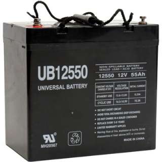 12V 55Ah AGM SLA Battery Universal UB12550 Group 22NF  