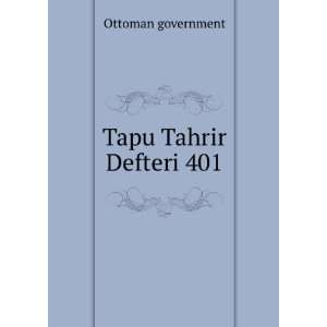  Tapu Tahrir Defteri 401 Ottoman government Books