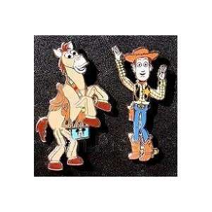 Disney Pins   Toy Story   Woody and Bullseye   2 Pin Set   Pin 73453