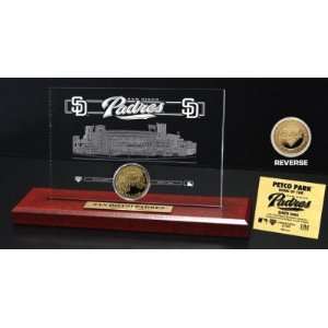  Padres  Park 24KT Gold Coin Etched Acrylic 