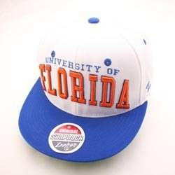   NCAA SNAPBACK HAT CAP SUPERSTAR WHITE/BLUE ORANGE LETTERS  