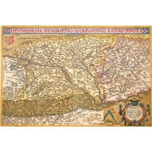  Map of Eastern Europe #2   Poster by Abraham Ortelius 