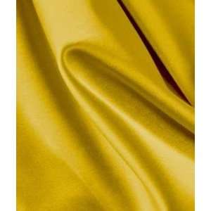  Yellow Gold Stretch Satin Fabric Arts, Crafts & Sewing