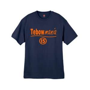  Mens Tebowmania Navy Blue T Shirt Size xxl Sports 