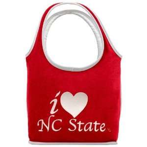 North Carolina State Wolfpack Terry Cloth Heart Handbag 