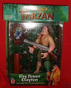 Disney Tarzan Fire Power Clayton Action Figure  