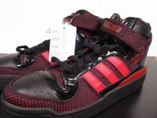   US 10 Darth Vader Forum Mid Sneaker Shoe Red Black Death Stars  