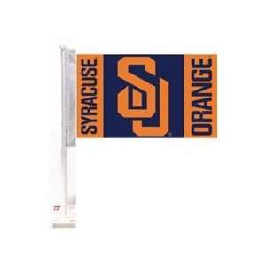  Syracuse Orange Premium 11 x 18 Two Sided Car Flags   1 