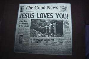 CEA Jesus Christian T Shirt, The Good News, S 3XL  