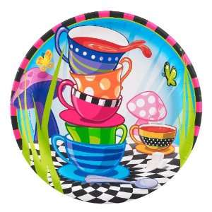  Topsy Turvy Tea Party Dinner Plates Party Supplies Toys & Games