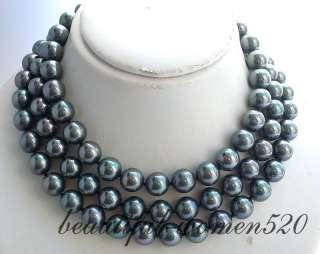 gems info nature long 50 12mm round peacock black south sea shell 