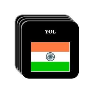  India   YOL Set of 4 Mini Mousepad Coasters Everything 