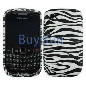 Black Zebra GEL Case Cover Skin For Blackberry Curve 8520 8530  