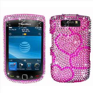   Hearts Bling Hard Case Cover for BlackBerry Torch 9810 9800 Accessory