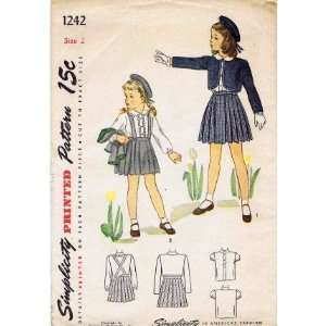   Toddler Girls Bolero Skirt Blouse Size 2 Arts, Crafts & Sewing