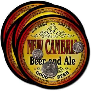  New Cambria, MO Beer & Ale Coasters   4pk 