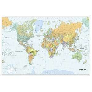   Map, 38 x 25 Inch with Write on/Wipe off feature, Recycled (HOD711