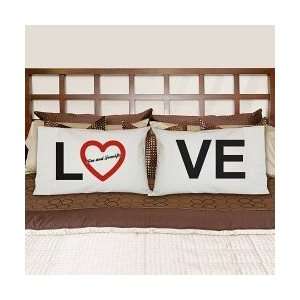   Valentines Day Personalized Names Love Pillowcase Set