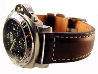 HADLEY ROMA 22mm BROWN HEAVY PAD OIL TANNED WATCH BAND  