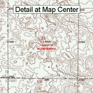   Map   Tappen SE, North Dakota (Folded/Waterproof)