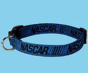 Nascar Blue Custom Handmade Designer Dog Collar  