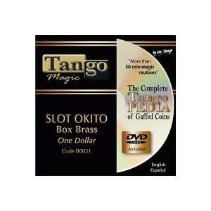    Slot Okito Coin Box (Brass) One Dollar by Tango Magic Toys & Games