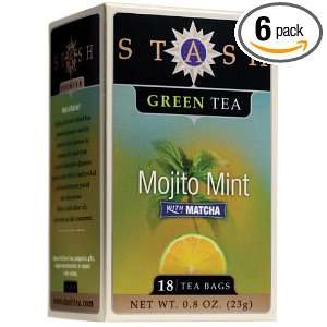 Stash Tea Company Mojito Mint Green Tea, 18 Count Tea Bags (Pack of 6 
