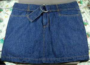 Womens Old Navy Blue Jeans Denim Mini Skirt Size 10  