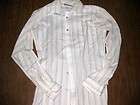 CHESS KING vtg med striped polyester button down shirt retro 1980s