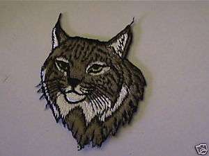 100% EMBROIDERED BOBCAT OUTDOOR WILDLIFE PATCH  