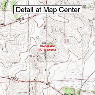   Topographic Quadrangle Map   Orangeville, Illinois (Folded/Waterproof