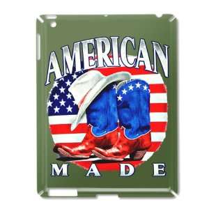  iPad 2 Case Green of American Made Country Cowboy Boots 