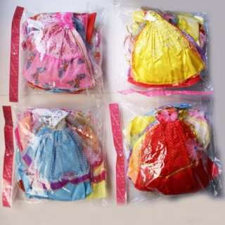 10 NewClothes/Skirt/Party Dress/Gown/Outfit For Barbie Doll  