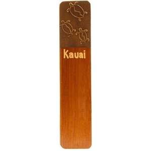  Hawaii Kauai Mango Wood Bookmark Turtle