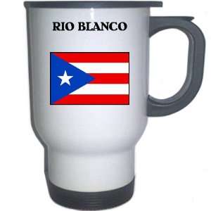  Puerto Rico   RIO BLANCO White Stainless Steel Mug 