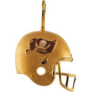  21.25 X 21.00 14K Yellow Gold Tampa Bay Buccaneers Helmet 