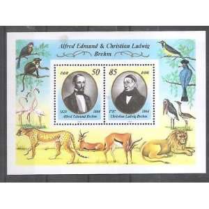   Stamp Germany DDR Sc A862 Zoologist Christian Brehm 