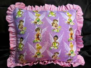 ADORABLE, CHILDRENS PINK & PURPLE TINKERBELL PILLOW,  