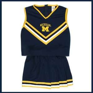    Girls Two Piece Michigan Cheerleader Uniform