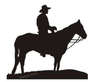   is a very nice western style decal looks great on windows tailgates we