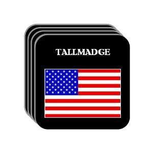  US Flag   Tallmadge, Ohio (OH) Set of 4 Mini Mousepad 