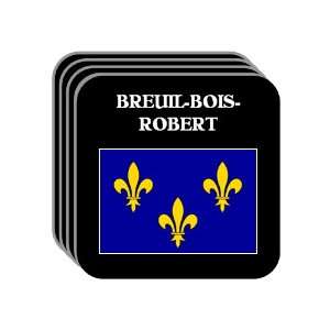 Ile de France   BREUIL BOIS ROBERT Set of 4 Mini Mousepad Coasters